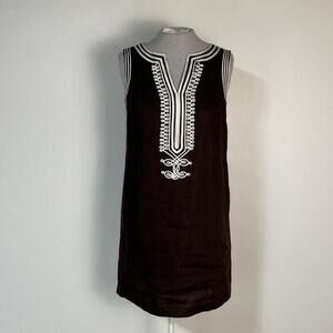 Women's Michael Kors Brown Linen Dress Size 6